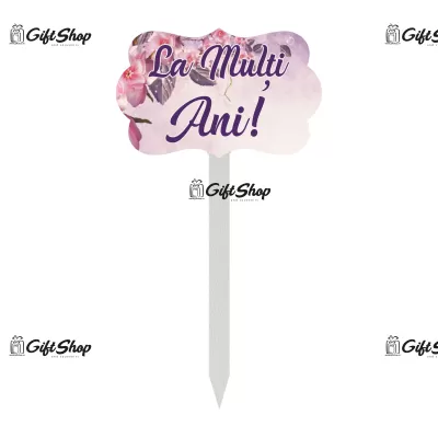 La multi ani, topper lemn, model a